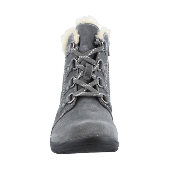 NEW Earth Origins Women's "Crowley" Lace-Up Suede Ankle Boots - Iron Grey - Picture 2 of 11